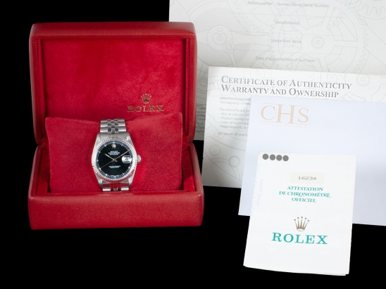 Rolex Datejust 36 Nero Jubilee Royal Black Onyx - Rolex Guarantee 16234 